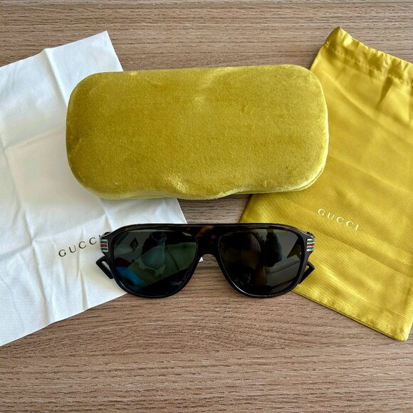 GUCCI Aviator Sunglasses Unisex - Picture 2 of 9